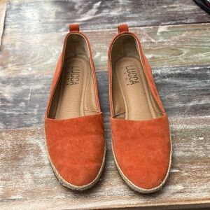 Lucca Lane Women's Orange Espadrille Flats